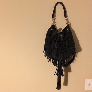 Fringe crossbody or handle bag